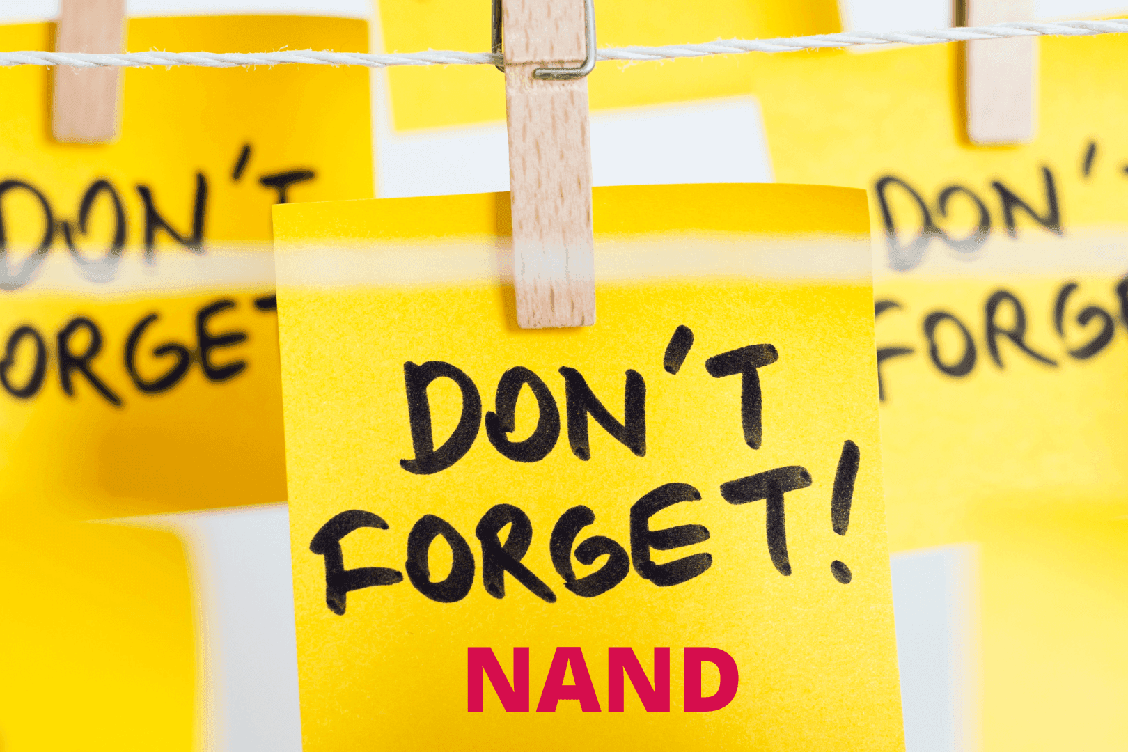 Don't forget about NAND