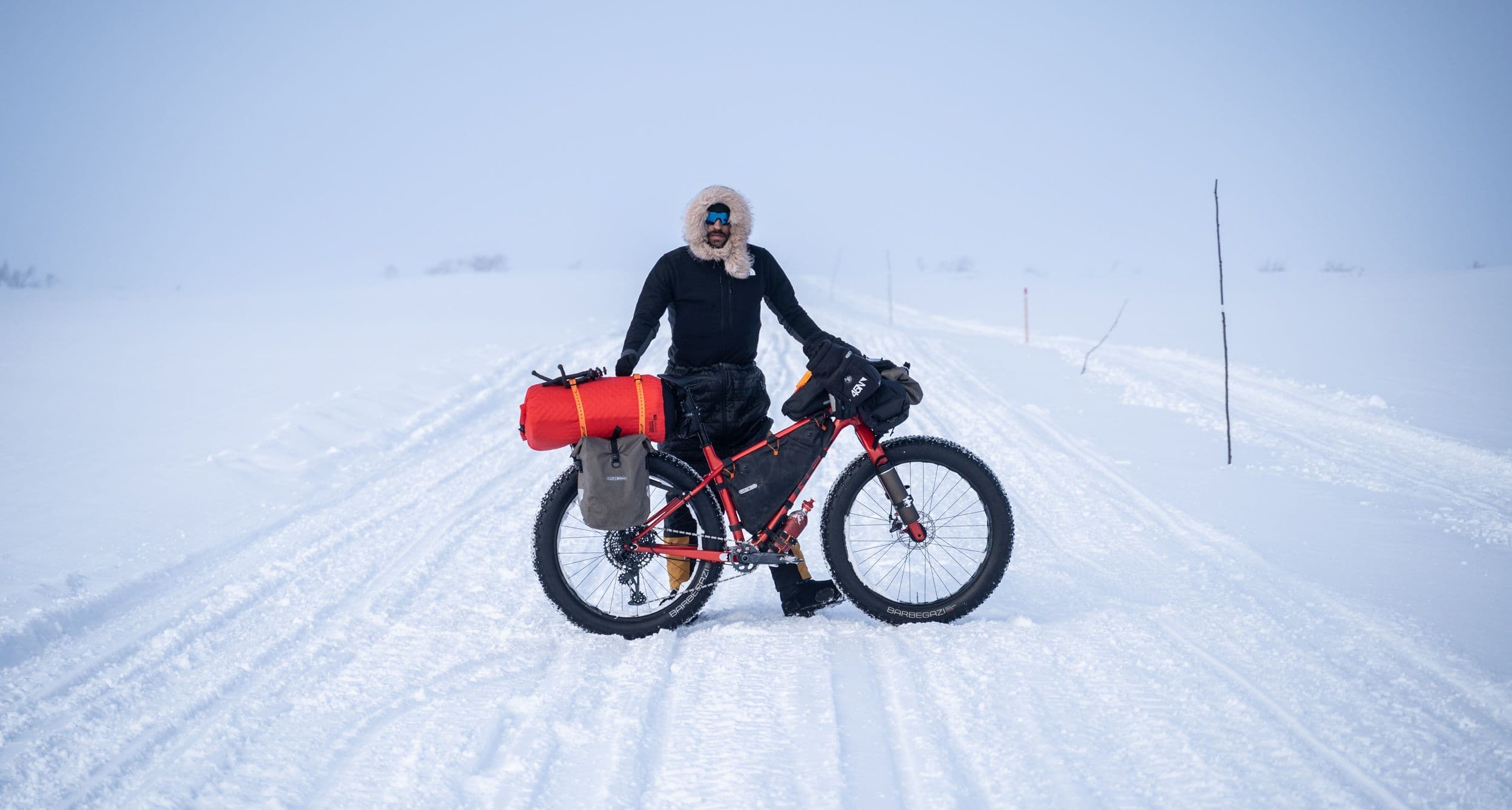Ignacio Pellejero on his bike training for his big race