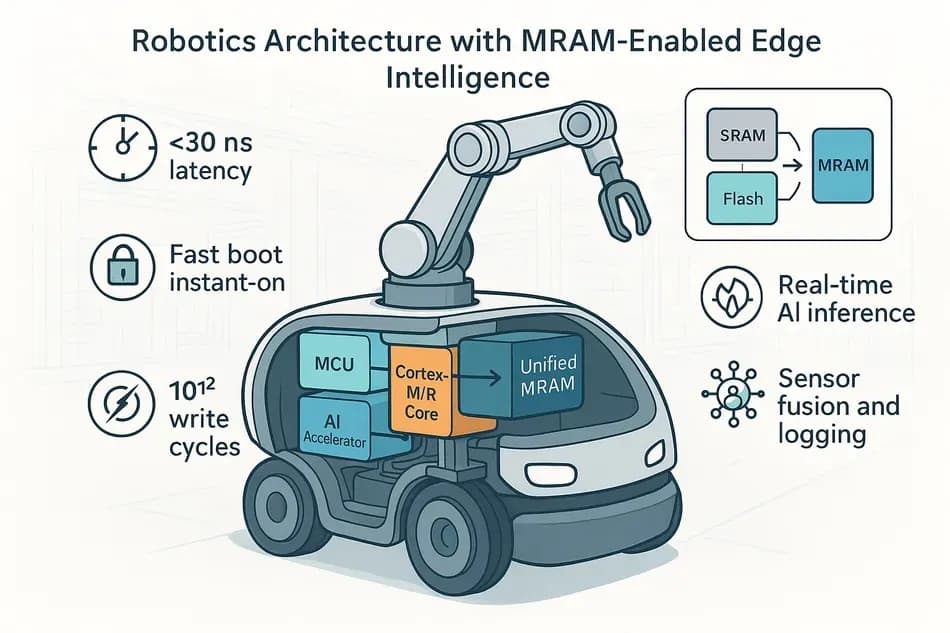 FeRAM architecture in a robotics aplication