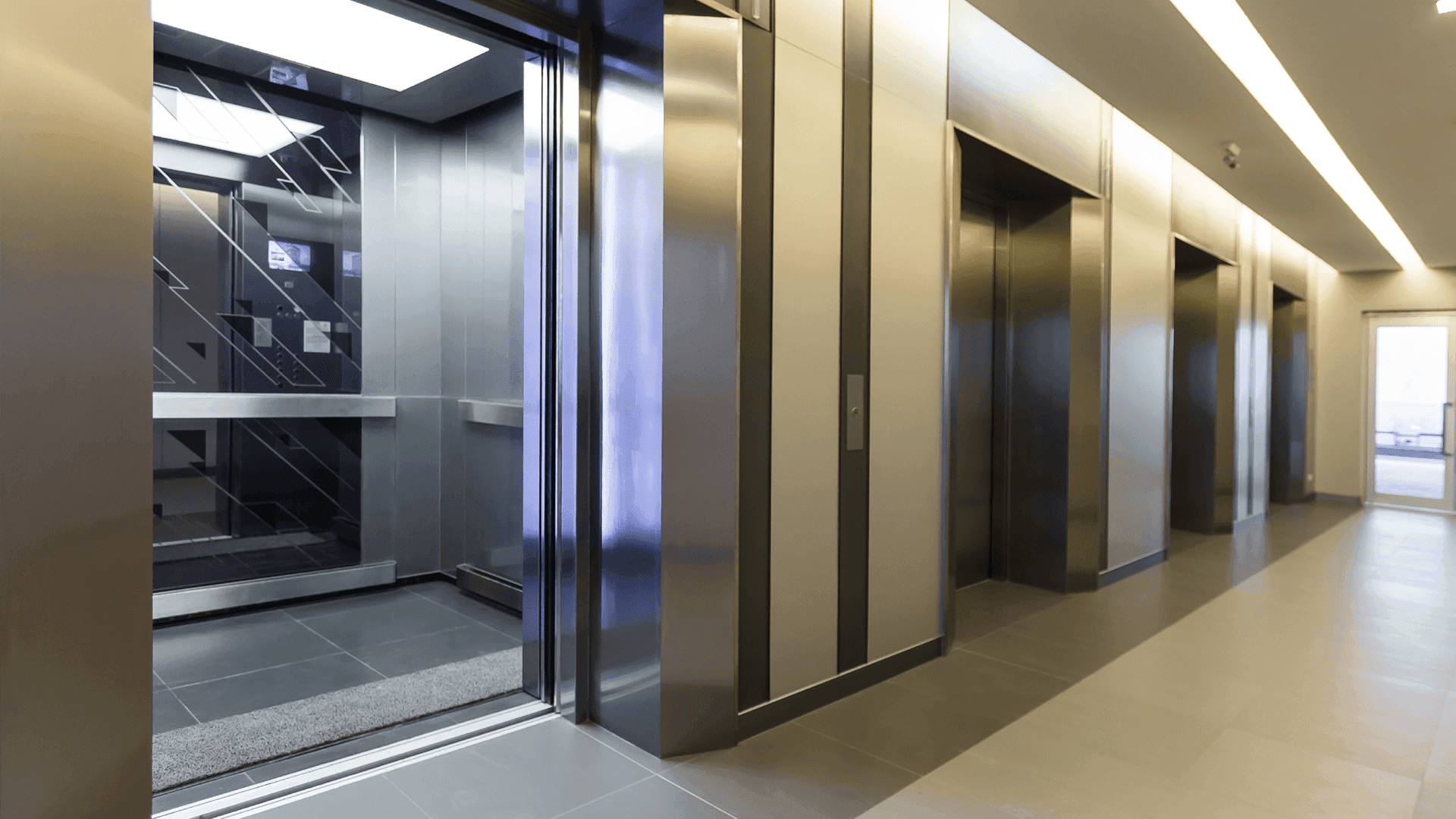 view of open elevator
